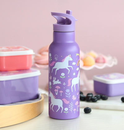 Personalisierte Edelstahl-Trinkflasche mit Name