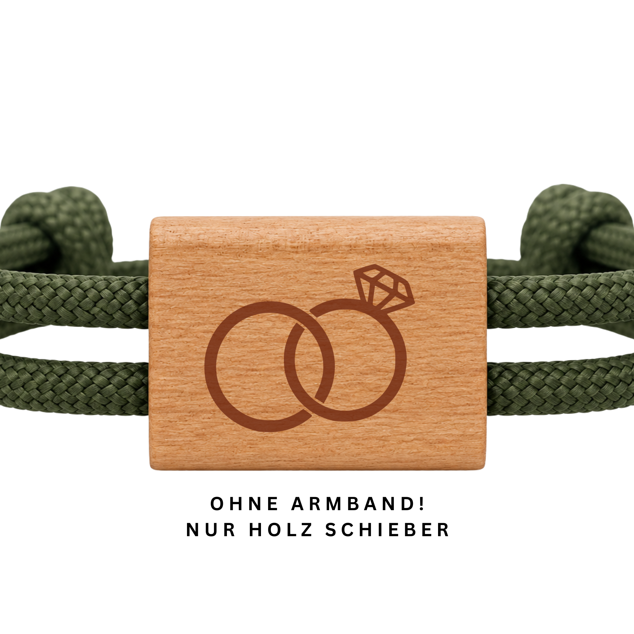 Ringe | DIY Holzschieber aus Kirschholz für Paracord- und Segelseil-Armbänder