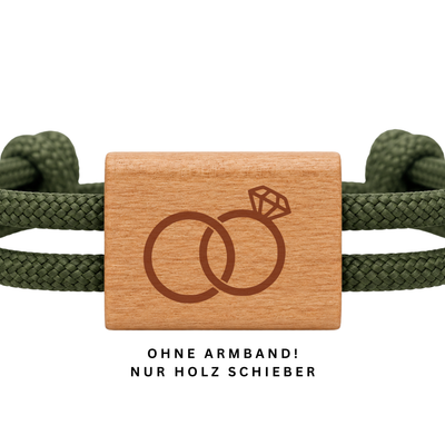Ringe | DIY Holzschieber aus Kirschholz für Paracord- und Segelseil-Armbänder