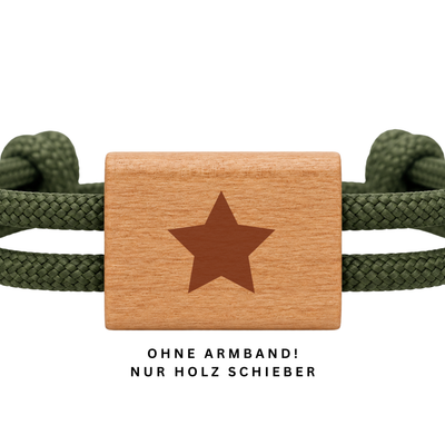 Stern | DIY Holzschieber aus Kirschholz für Paracord- und Segelseil-Armbänder