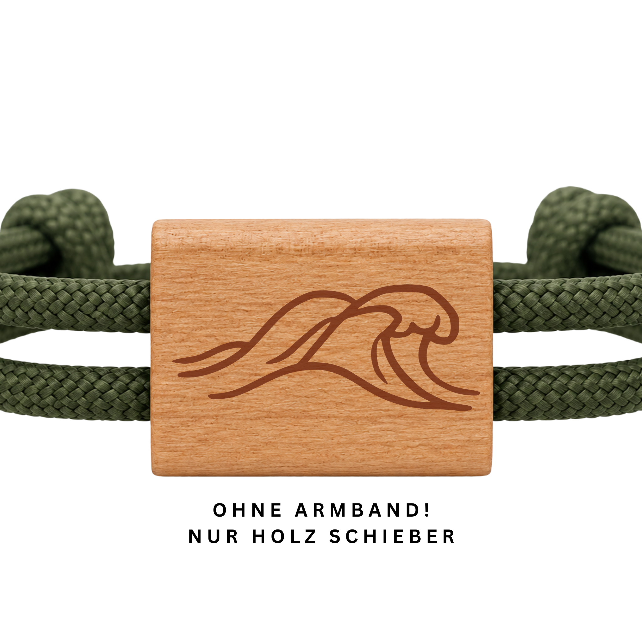 Welle | DIY Holzschieber aus Kirschholz für Paracord- und Segelseil-Armbänder