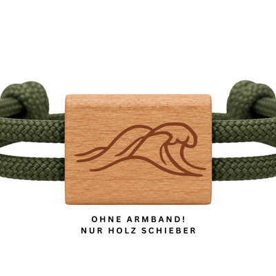 Welle | DIY Holzschieber aus Kirschholz für Paracord- und Segelseil-Armbänder