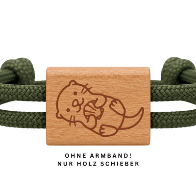Otter | DIY Holzschieber aus Kirschholz für Paracord- und Segelseil-Armbänder