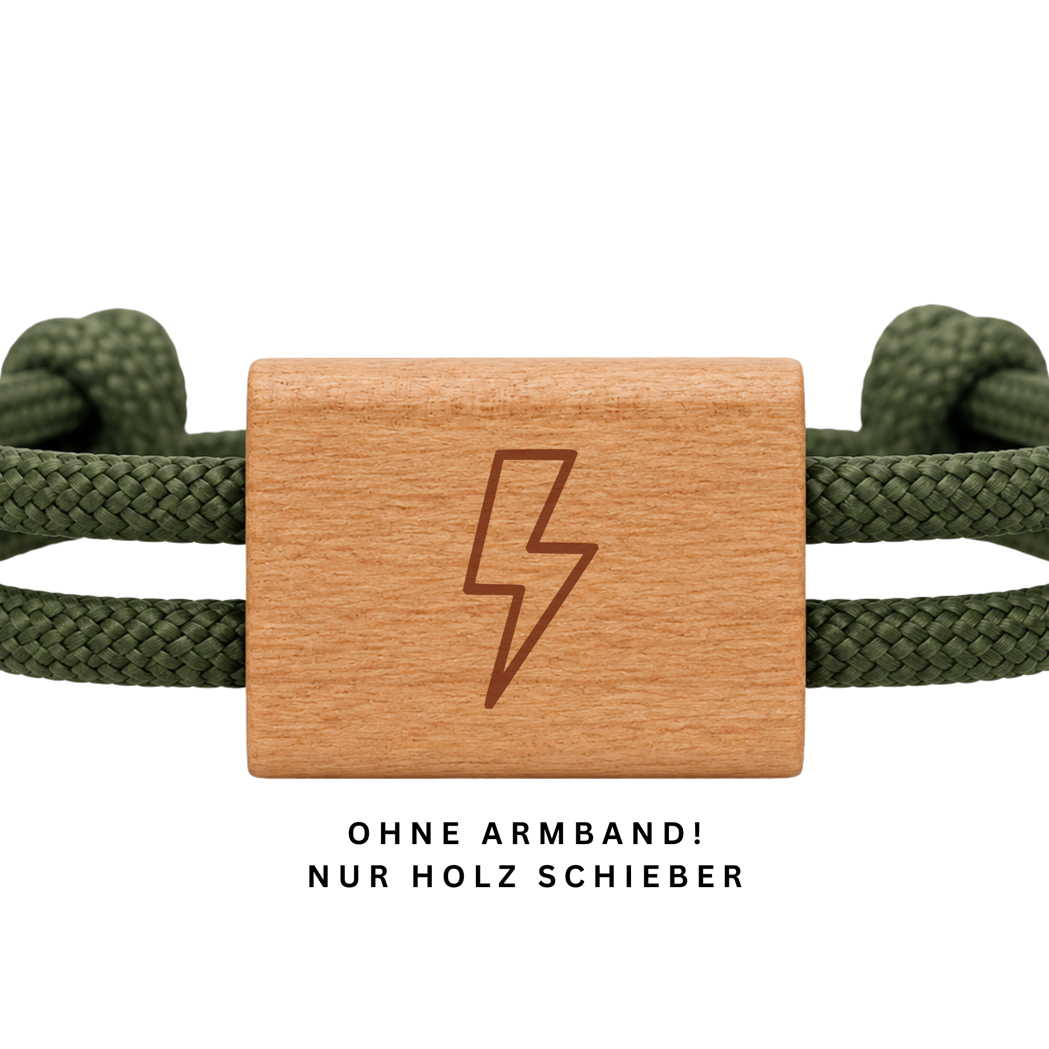 Blitz | DIY Holzschieber aus Kirschholz für Paracord- und Segelseil-Armbänder