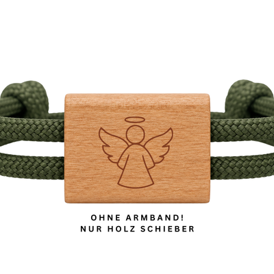 Schutzengel | DIY Holzschieber aus Kirschholz für Paracord- und Segelseil-Armbänder