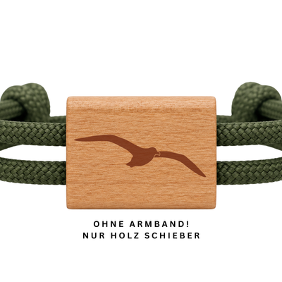 Möwe | DIY Holzschieber aus Kirschholz für Paracord- und Segelseil-Armbänder