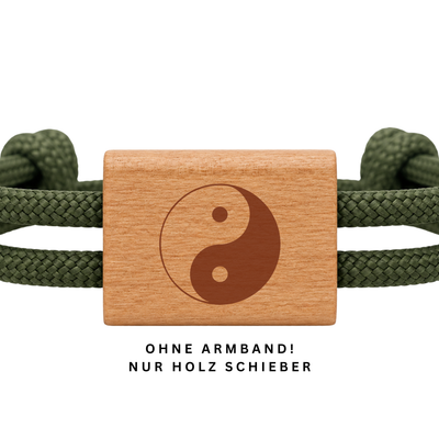 Yin Yang | DIY Holzschieber aus Kirschholz für Paracord- und Segelseil-Armbänder