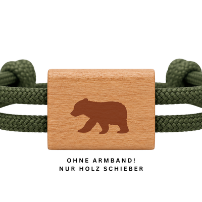 Bär Klein | DIY Holzschieber aus Kirschholz für Paracord- und Segelseil-Armbänder