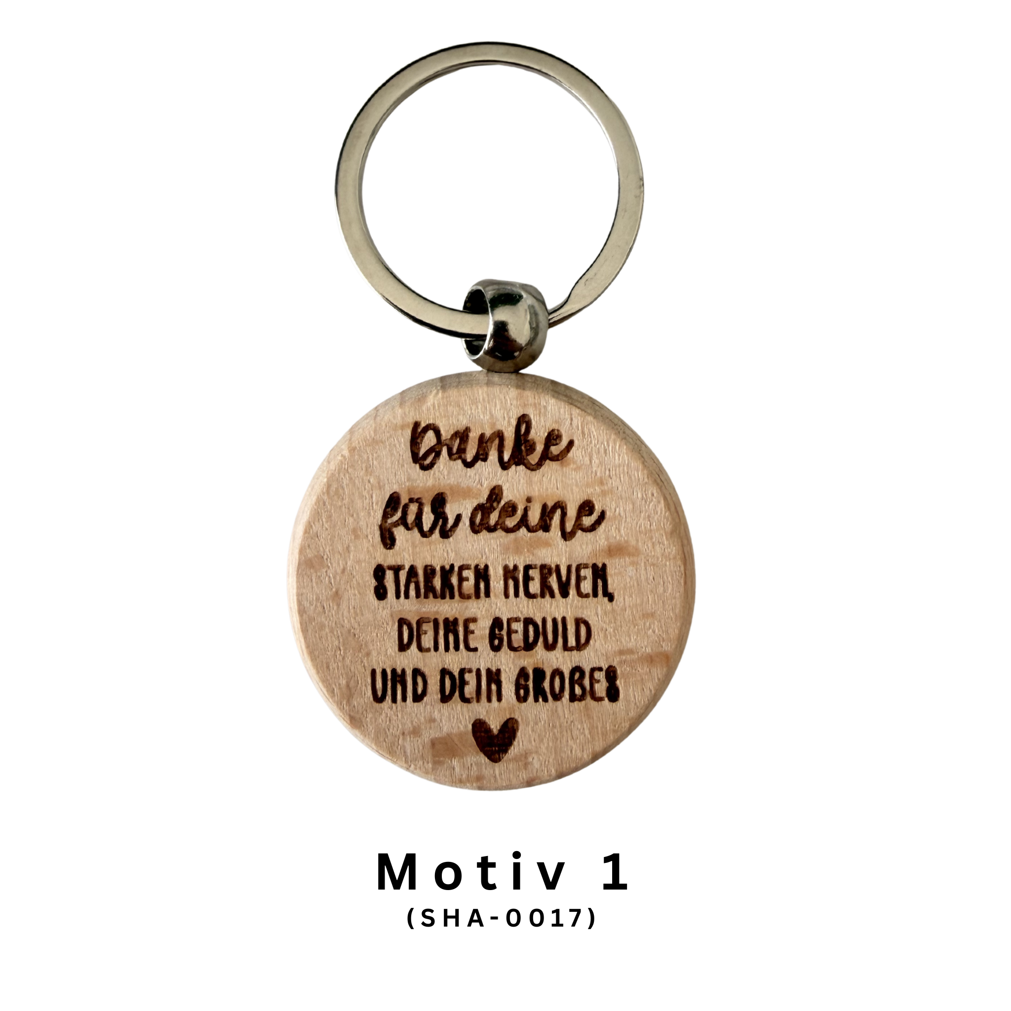 Abschied Schlüsselanhänger aus Holz