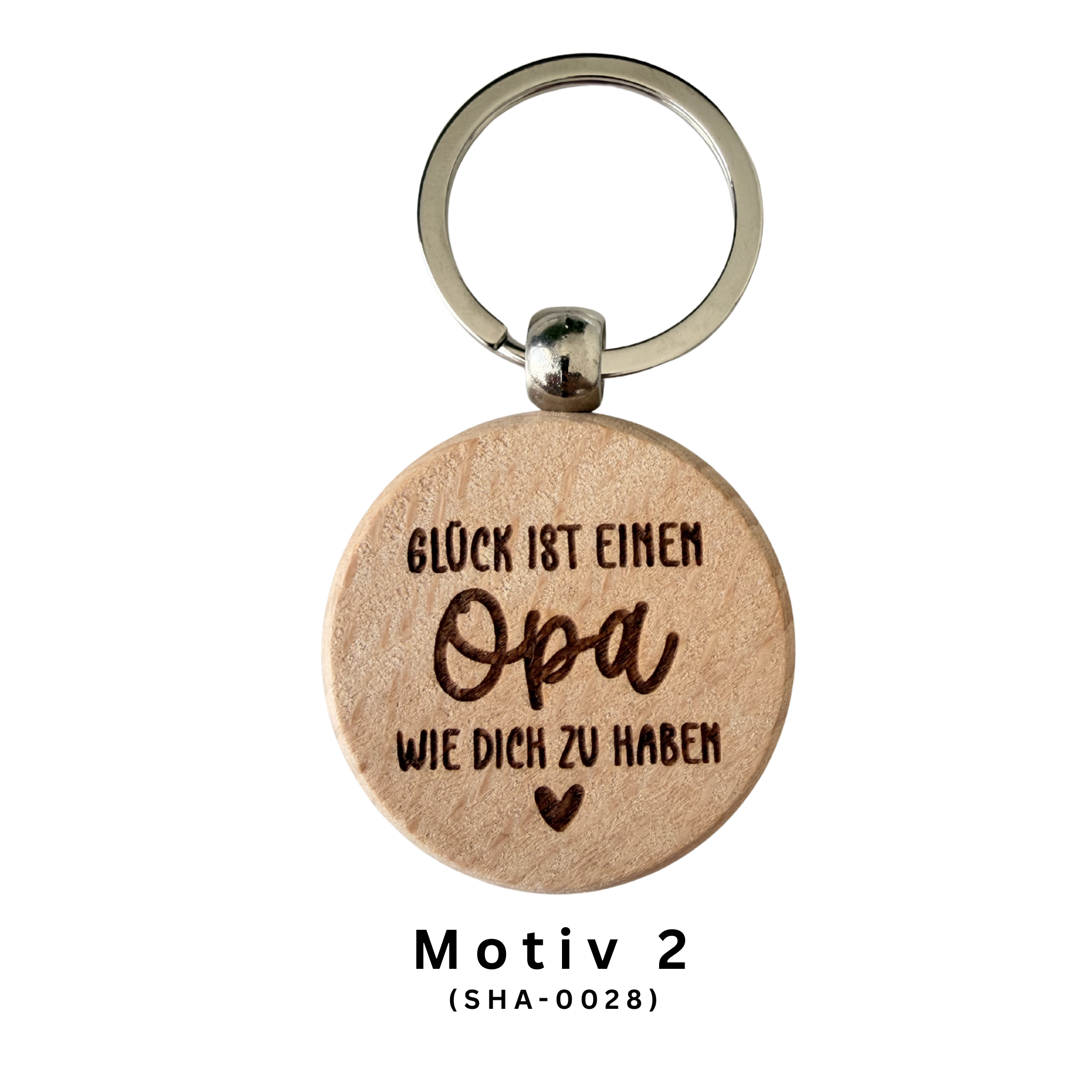 Glück ist Schlüsselanhänger aus Holz