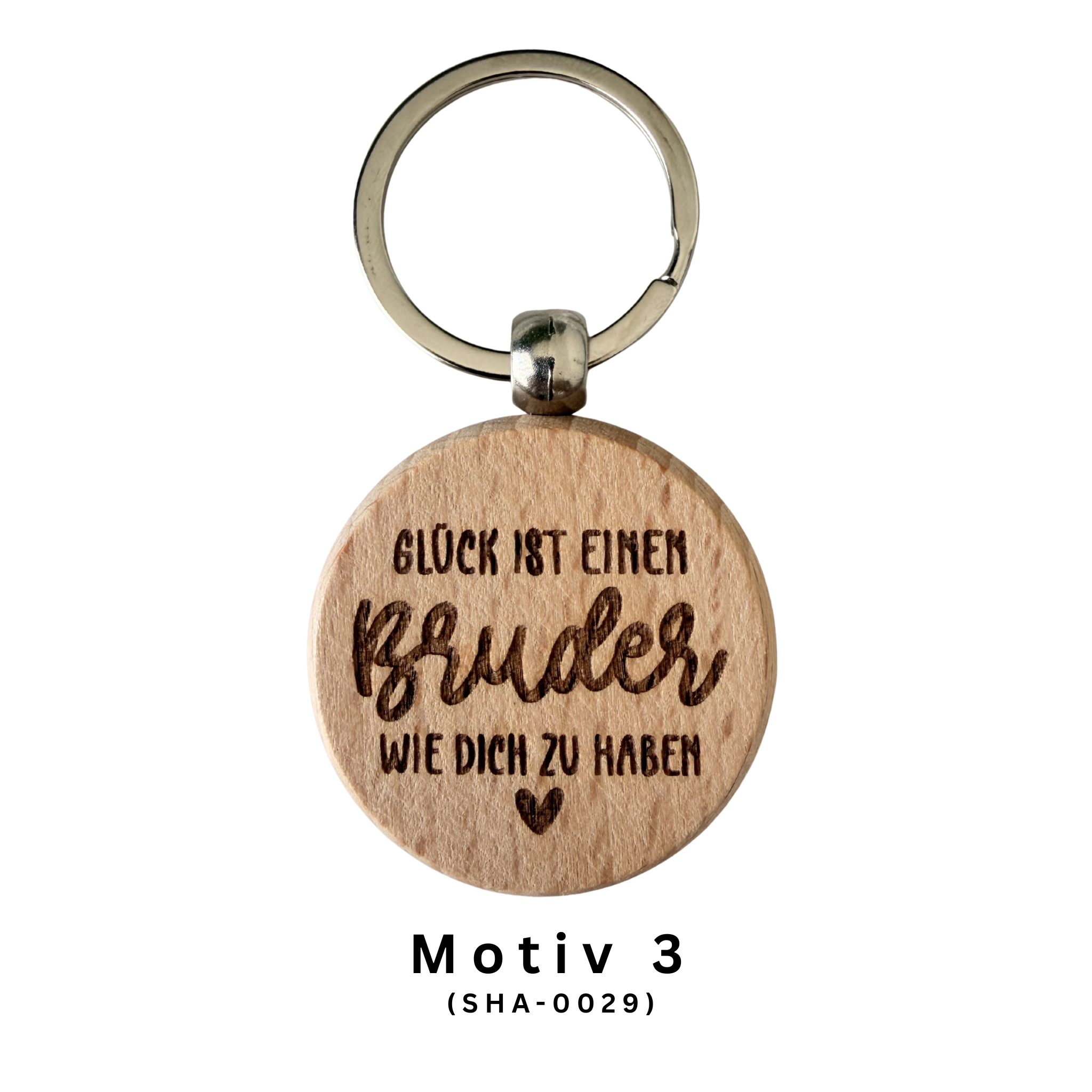Glück ist Schlüsselanhänger aus Holz