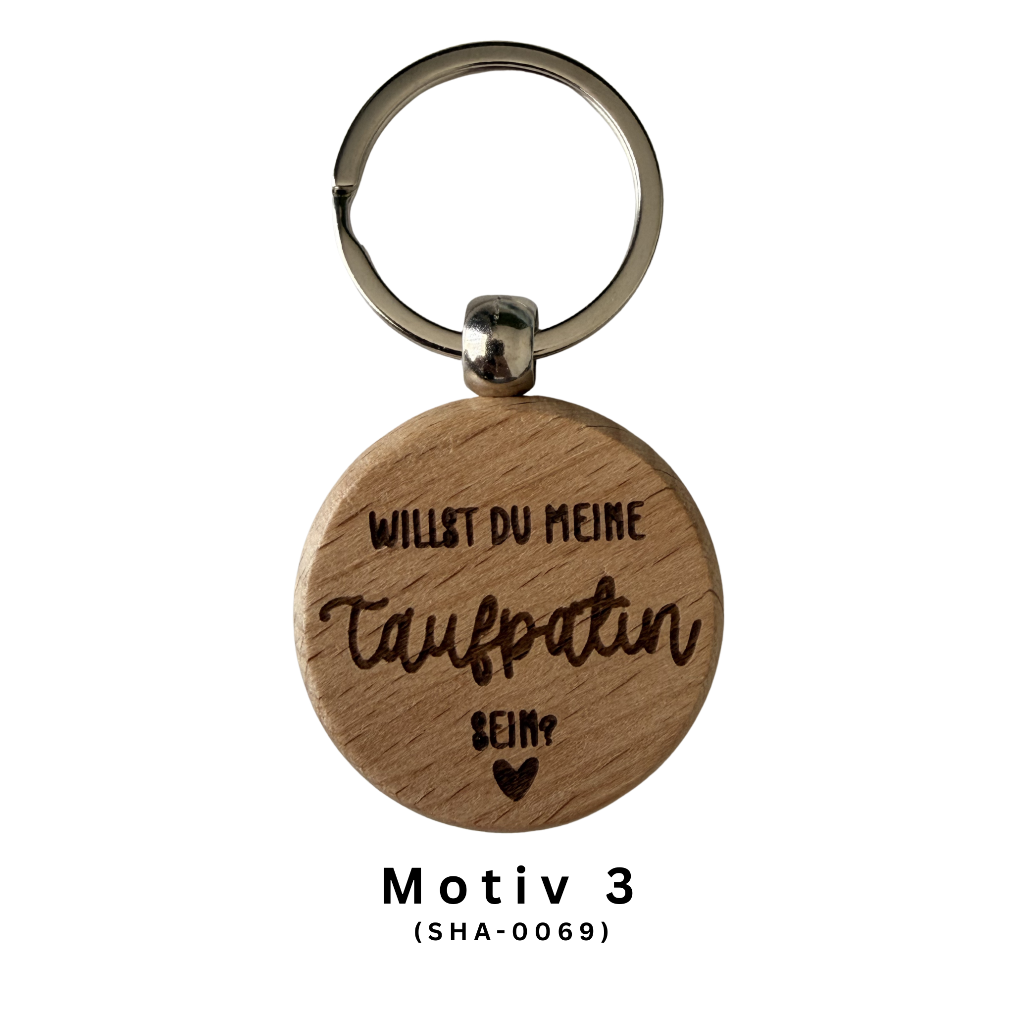Godi Patentante Schlüsselanhänger aus Holz