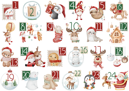 Bügelbilder Adventskalender