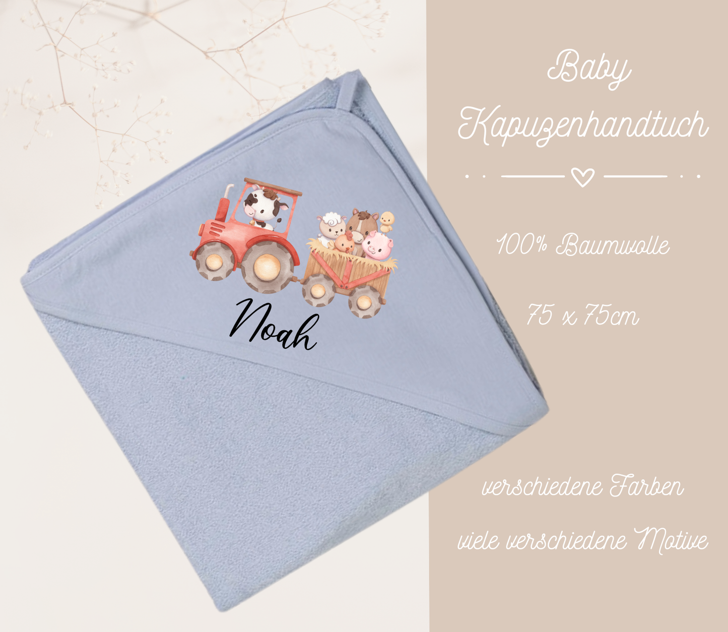 Bauernhof| Baby Badetuch