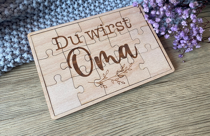 Puzzle ''Du wirst Oma''