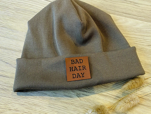 leather label ''BAD HAIR DAY''