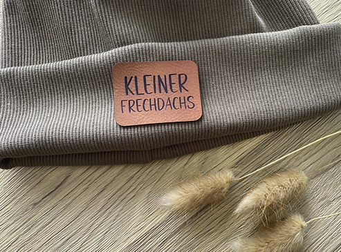 leather label ''Kleiner Frechdachs''