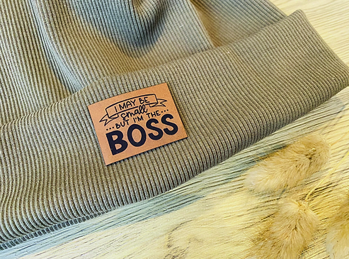 leather label ''Small Boss''