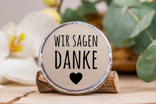 Schokotaler "Wir sagen Danke"  10 Stk. Pkg.