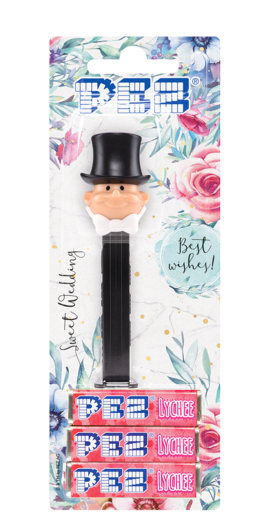 PEZ Dispenser Groom with Lychee Candy 