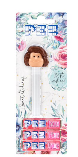 PEZ dispenser bride - hair color brown 