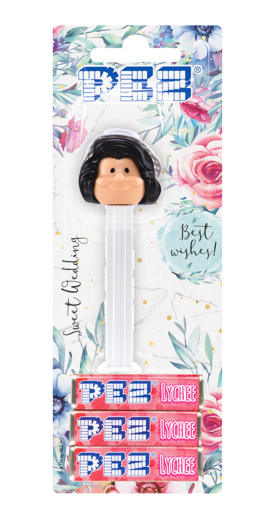 PEZ dispenser bride - hair color black 