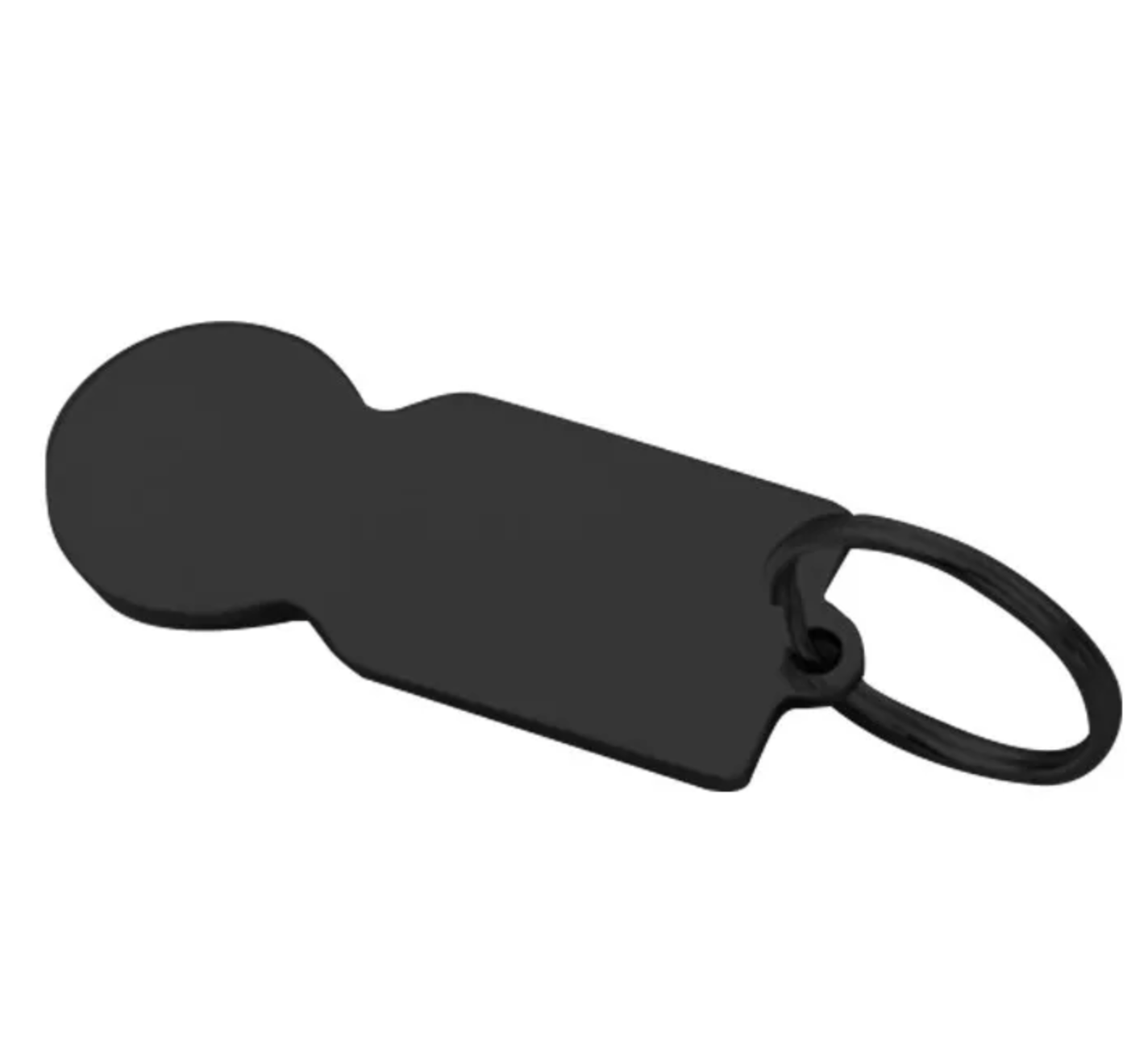 Einkaufswagenlöser Schlüsselanhänger - Schwarz