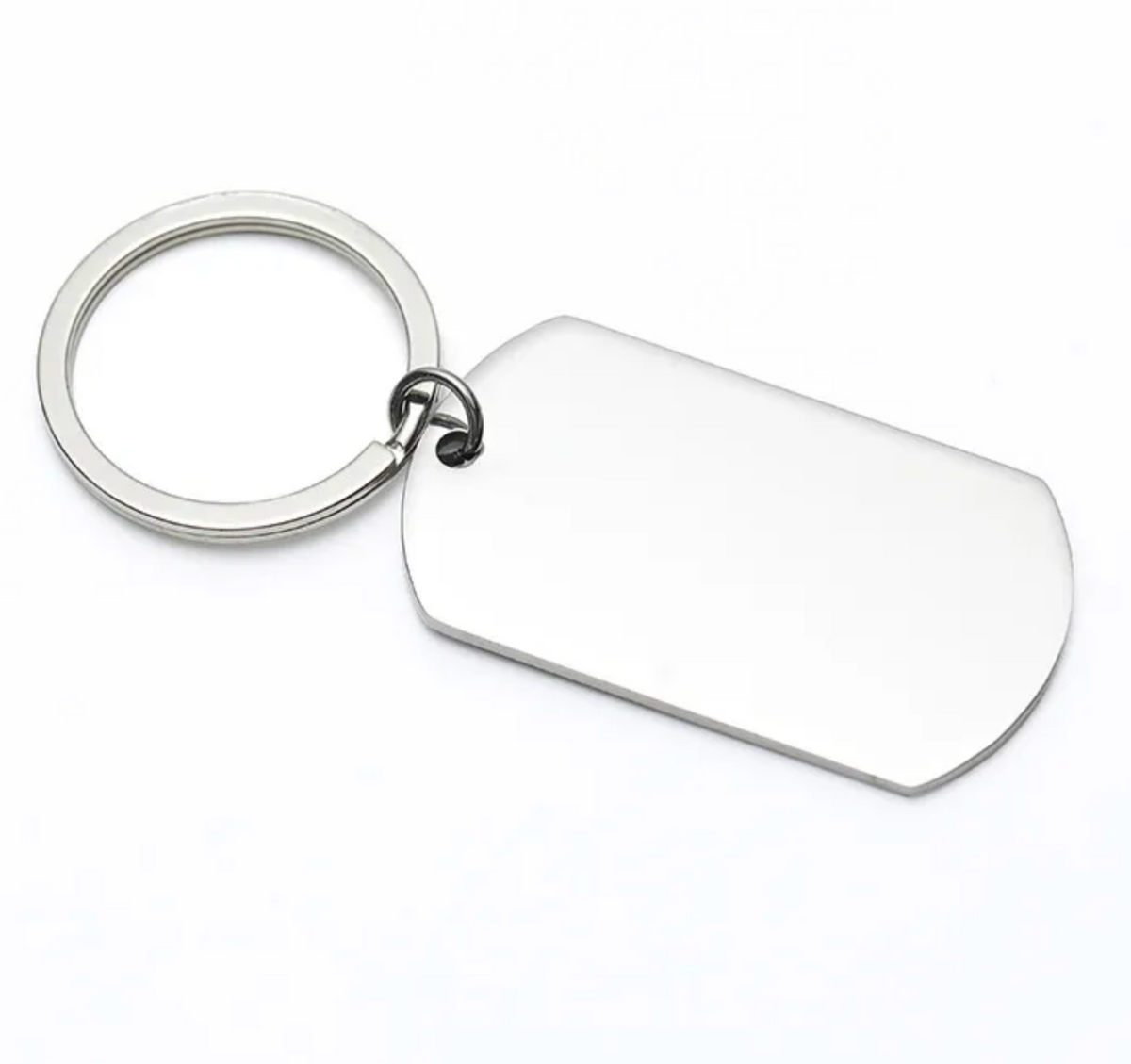 Schlüsselanhänger Dog Tag Silber