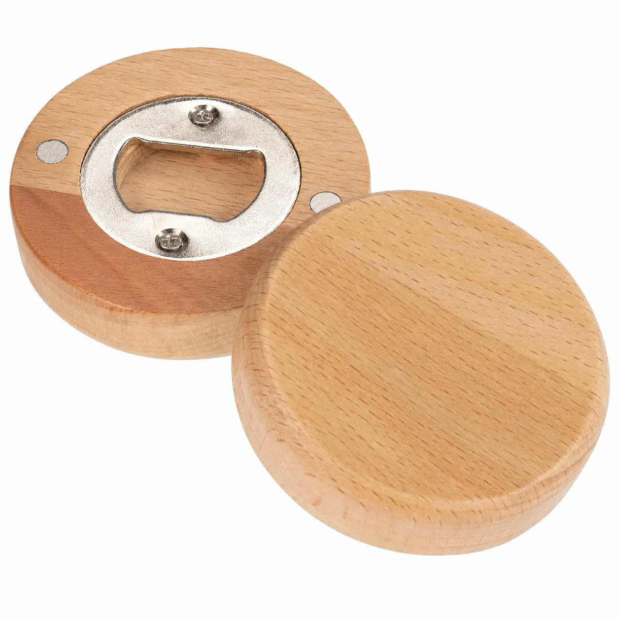 Flaschenöffner aus Holz Rund - Rohling