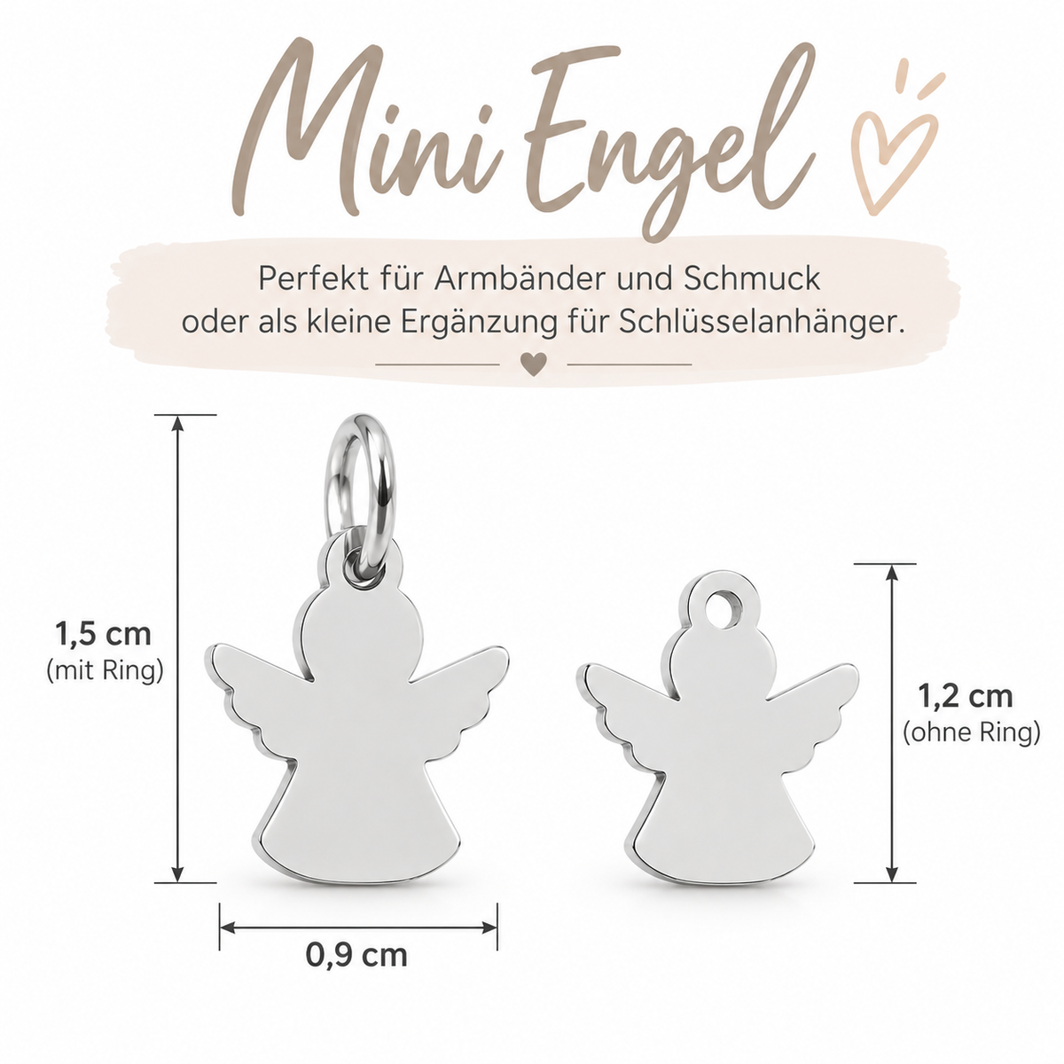 Schmuck Charm Mini Engel