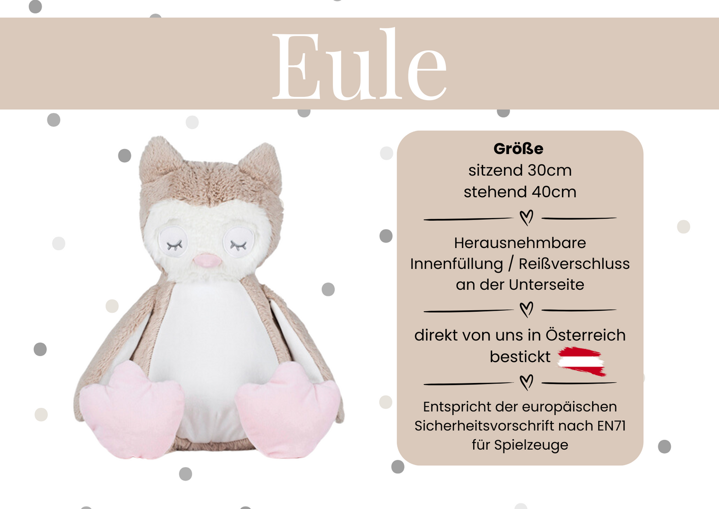 Kuscheltiere mit Geburtsdaten Blumen