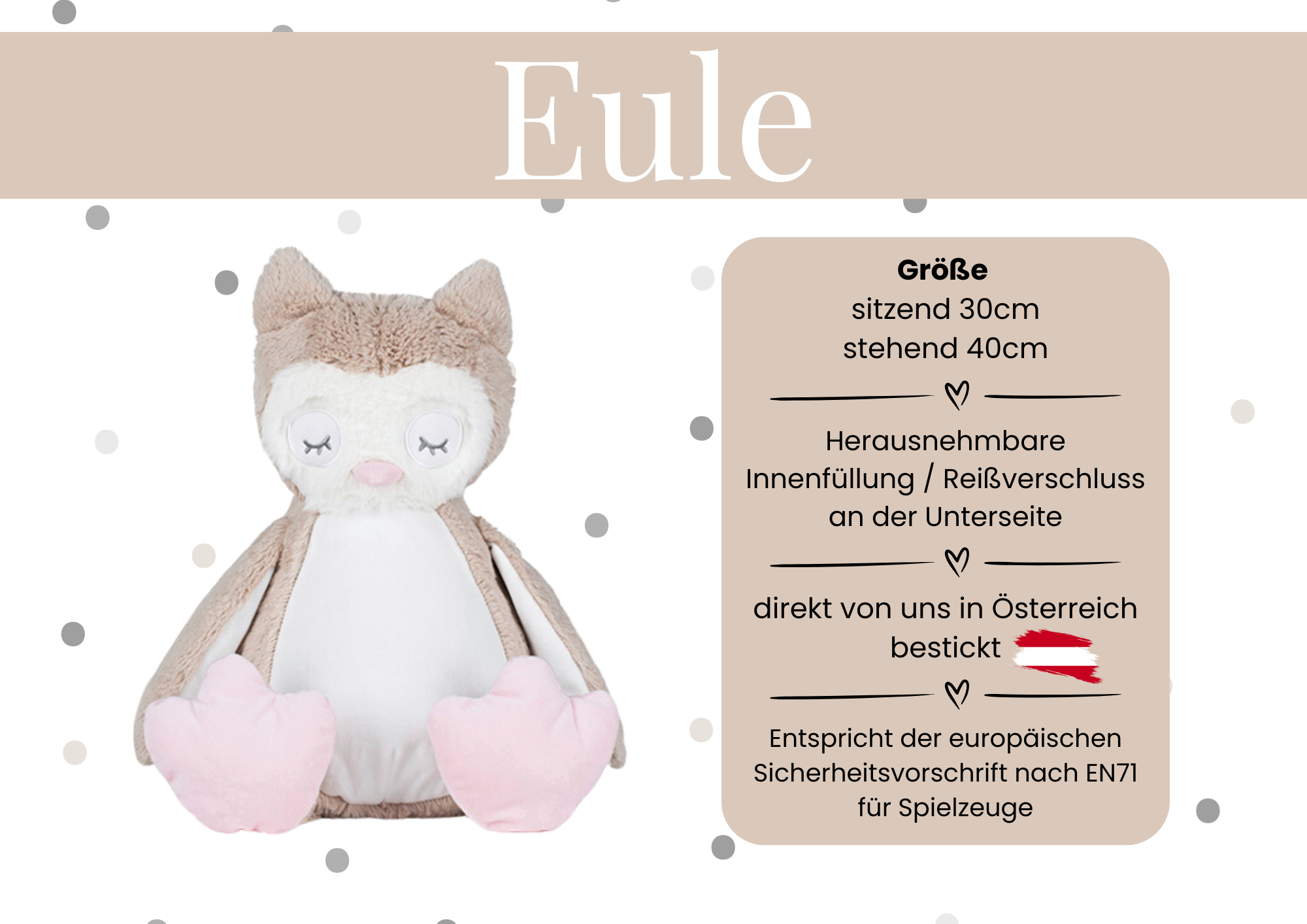 Kuscheltiere mit Geburtsdaten Blumen