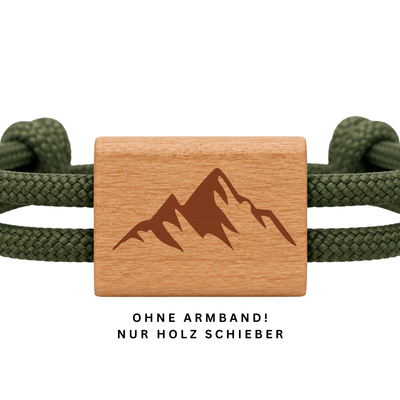 Berg | DIY Holzschieber aus Kirschholz für Paracord- und Segelseil-Armbänder