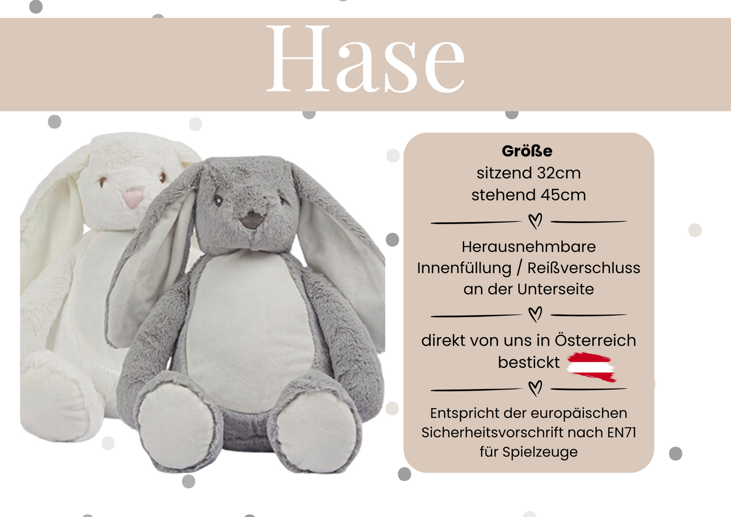 Kuscheltiere mit Geburtsdaten Blumen