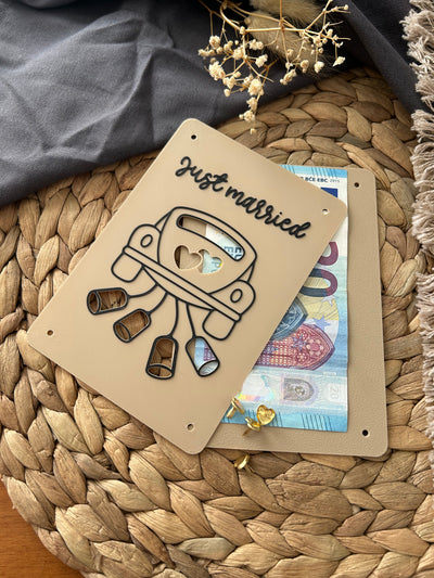 Geldgeschenk Hochzeit - Geldgeschenkkarte für das Brautpaar - Kreative Geschenkidee zur Hochzeit