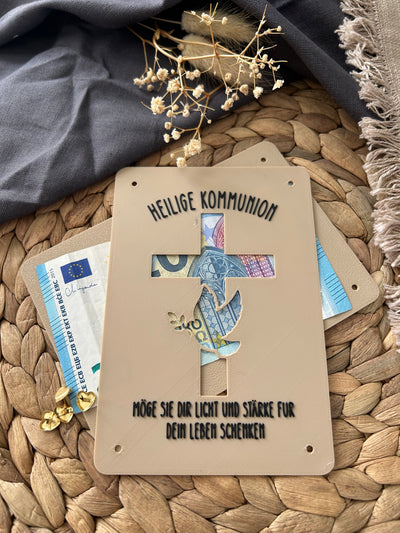 Geldgeschenk Taufe Konfirmation Firmung - Geldgeschenkkarte für besondere Anlässe - Kreative Geschenkidee mit Geldschein