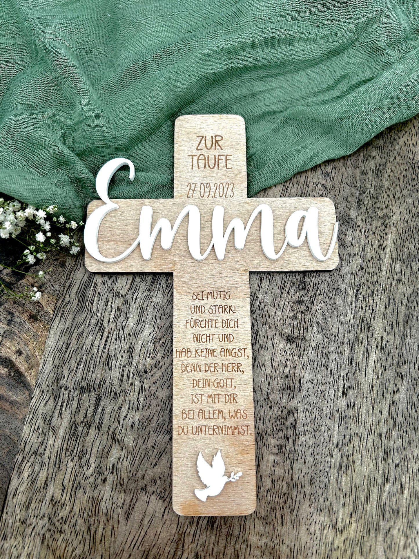 Baptismal Cross | Personalized 