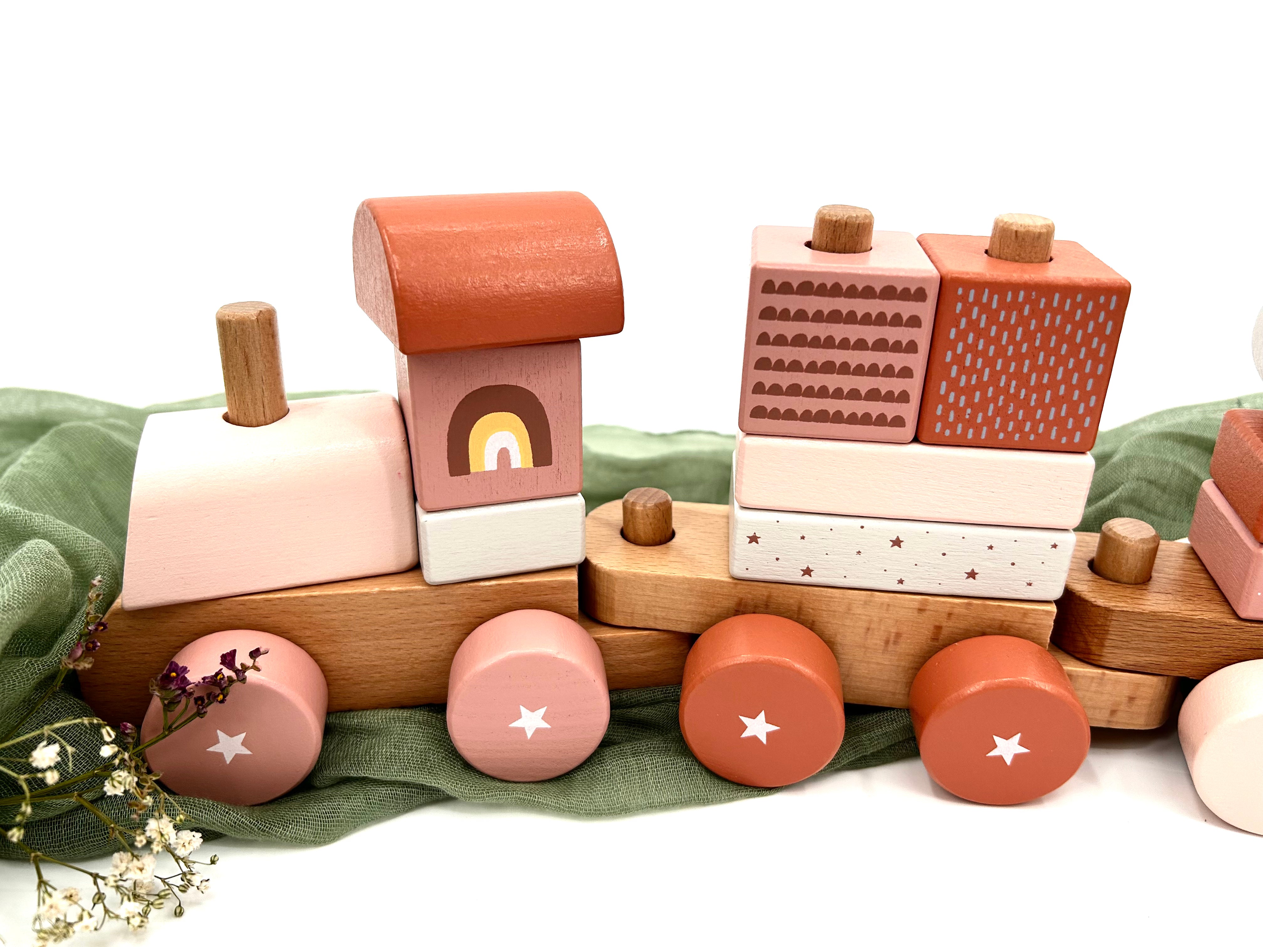 Birth Train Pink | Baby/Children's Wooden Train