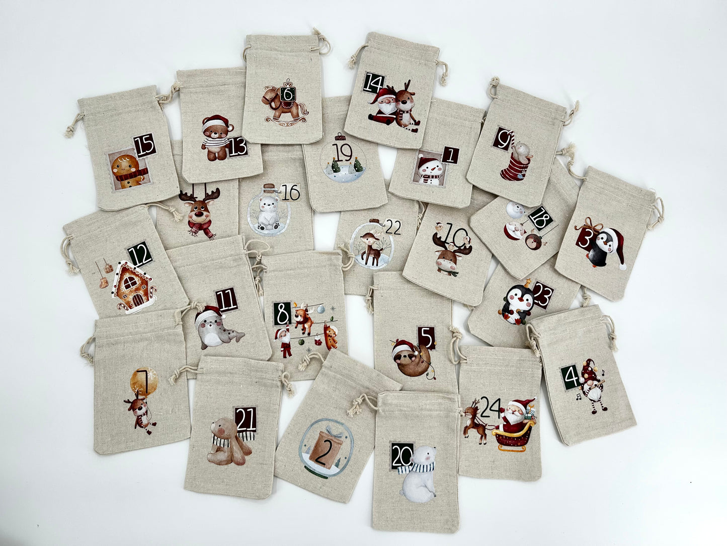 Advent calendar bags