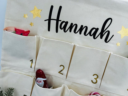 Personalized Advent Calendar Fabric