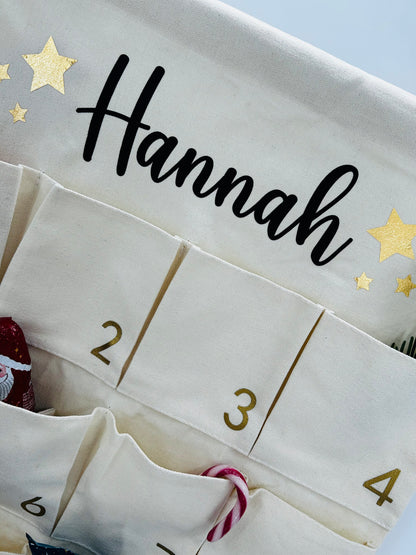 Personalized Advent Calendar Fabric