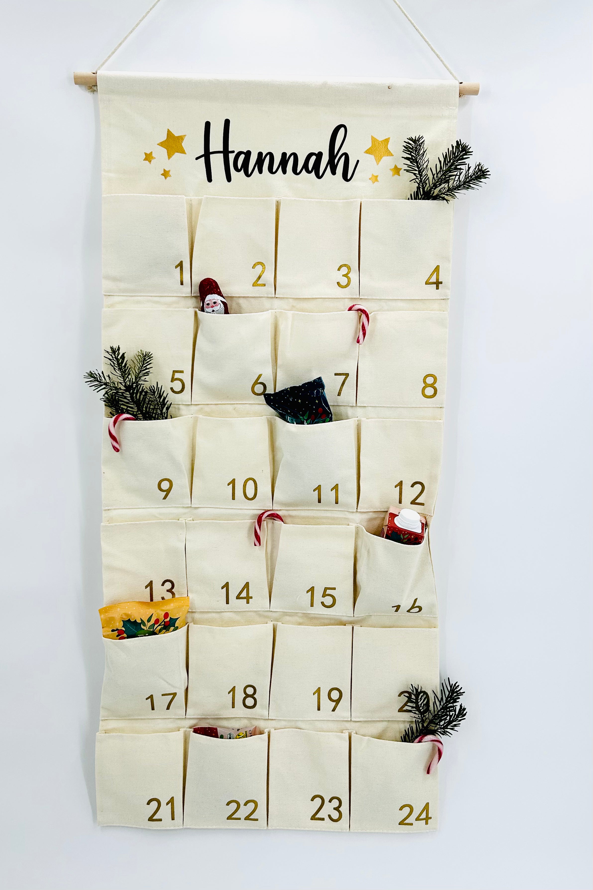 Personalisierter Adventskalender Stoff