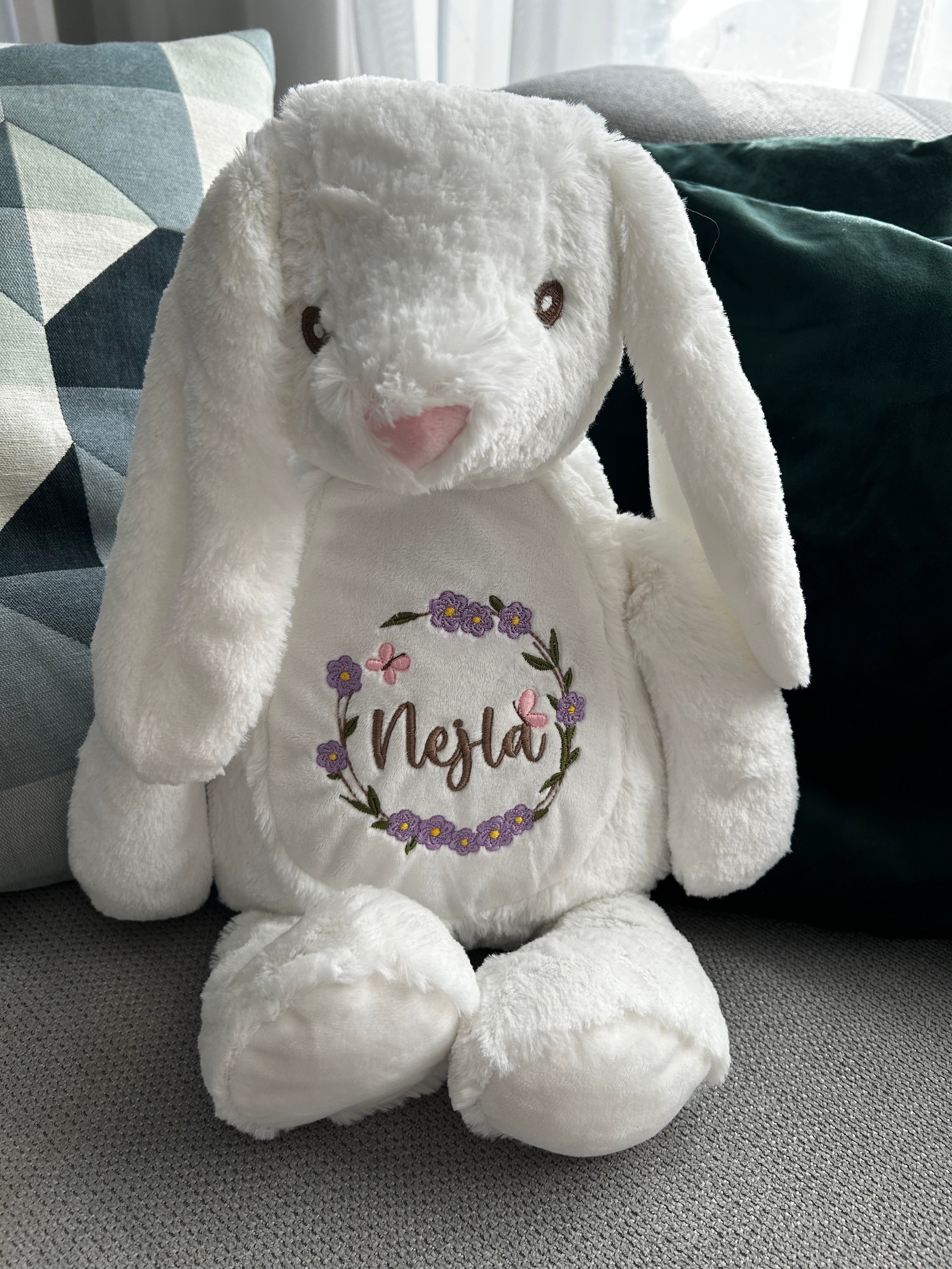 Cuddly toys with birth dates flowers 