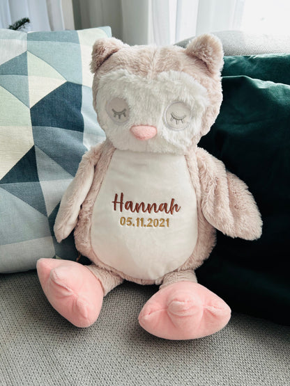 cuddly toys with name and date of birth 