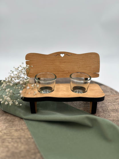 Best man | Personalized liquor bench including glasses