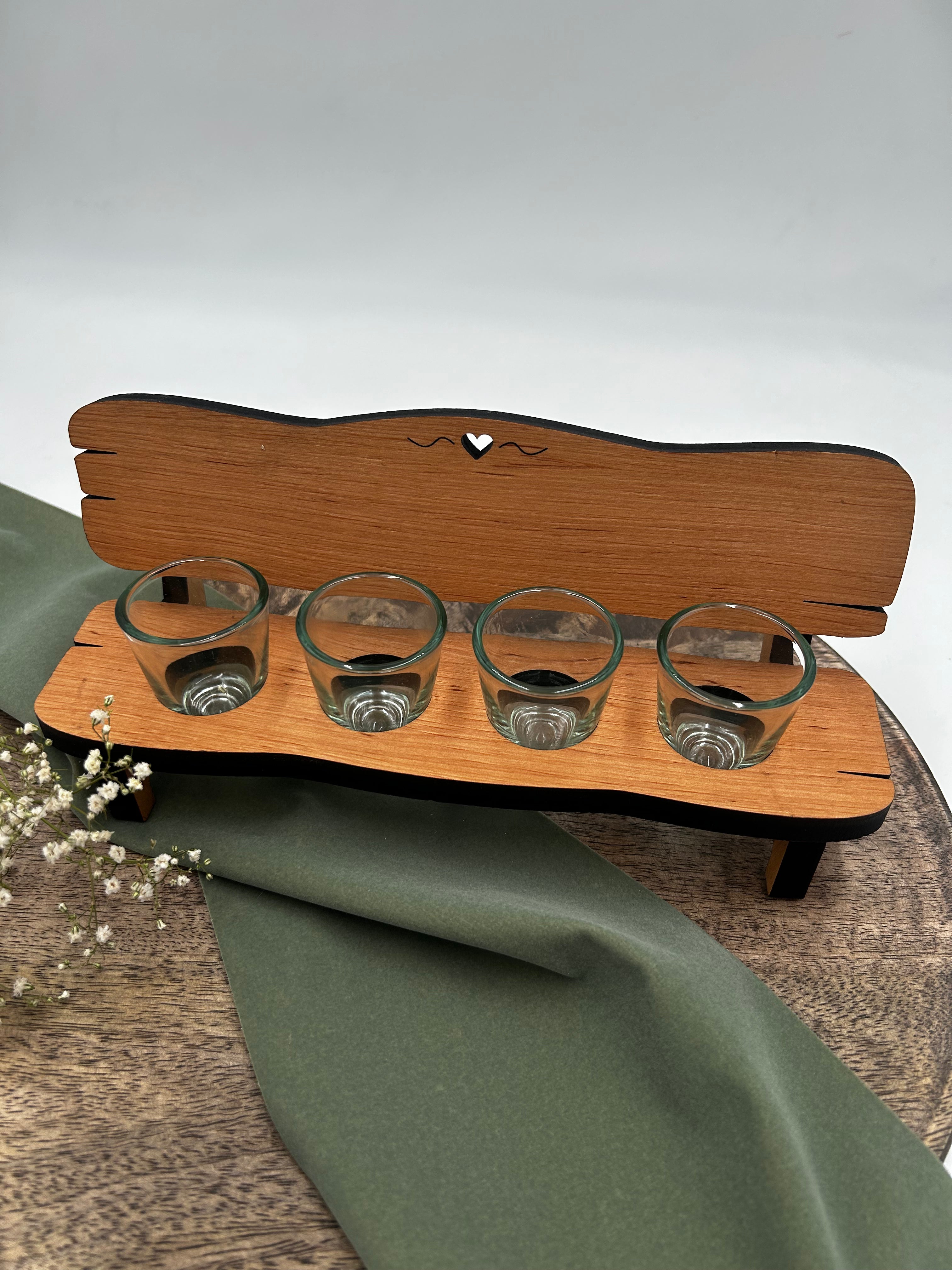 Best man | Personalized liquor bench including glasses