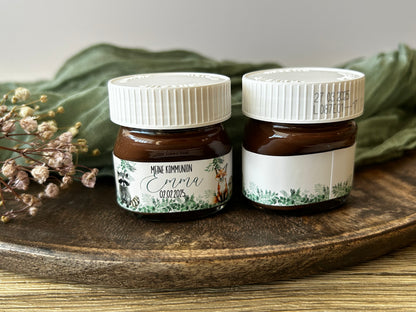 Mini Nutella Aufkleber | Waldtiere
