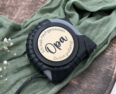Papa/Opa Großartig - Personalisiertes Maßband/Rollmaßband/Rollmeter 5m - Detailansicht 4