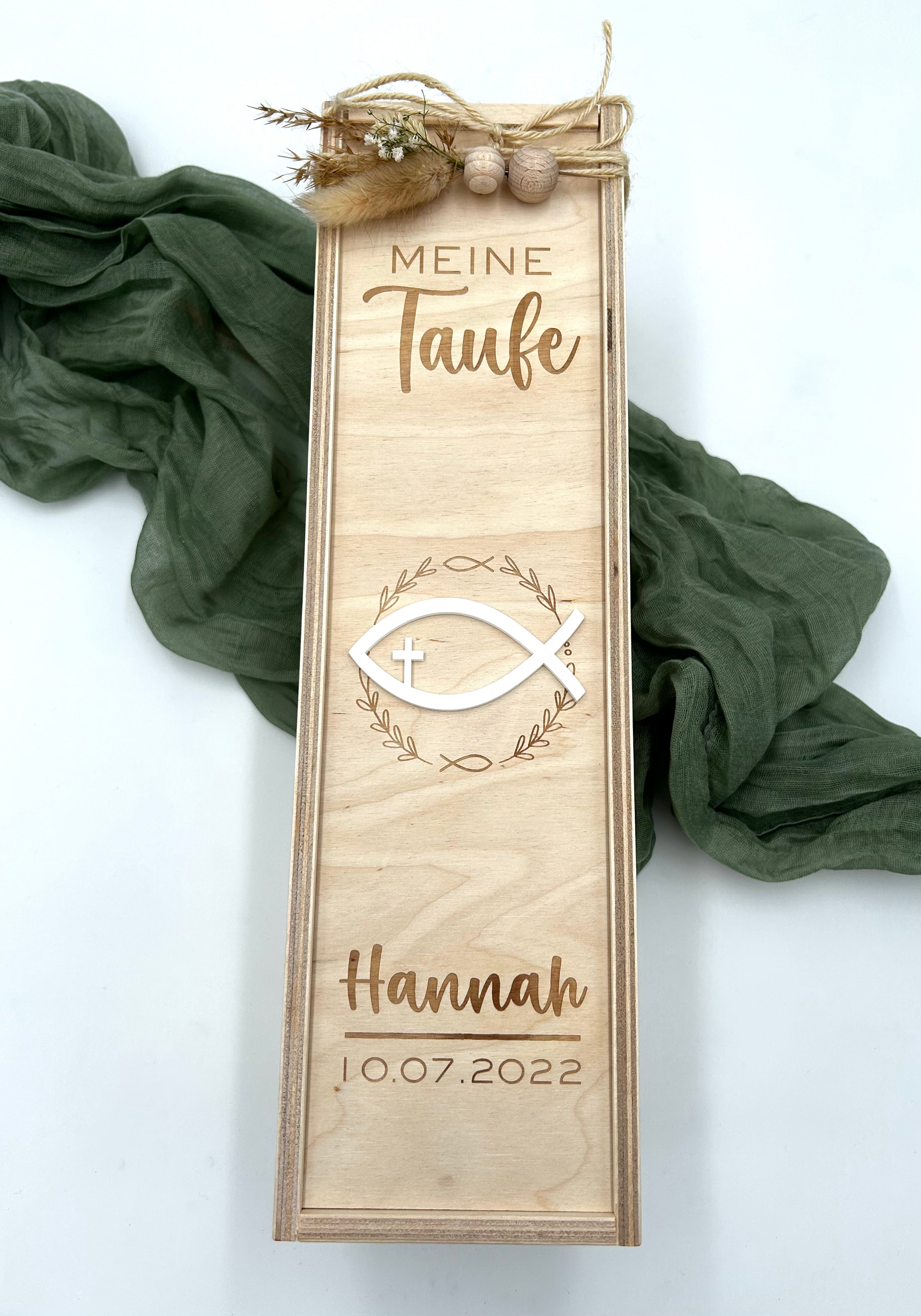 Fisch | Kerzenbox Taufe,Kommunion