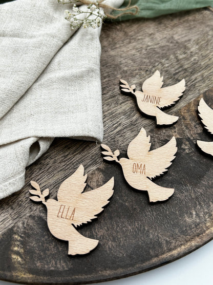 Place Cards Baptism Dove | First Communion | Confirmation